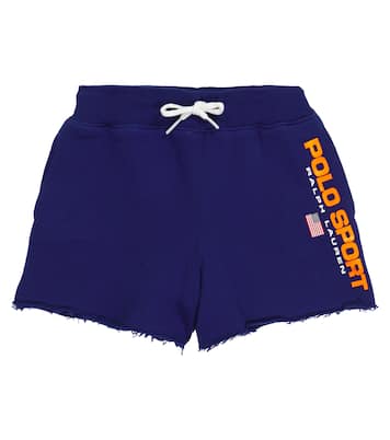Logo cotton-blend jersey shorts | Polo Ralph Lauren Kids