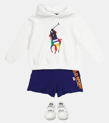Logo cotton-blend jersey shorts | Polo Ralph Lauren Kids