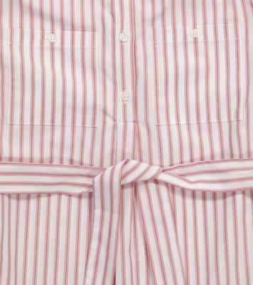 Robe boutonnée en coton à rayures | Bonpoint