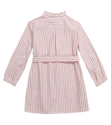 Robe boutonnée en coton à rayures | Bonpoint