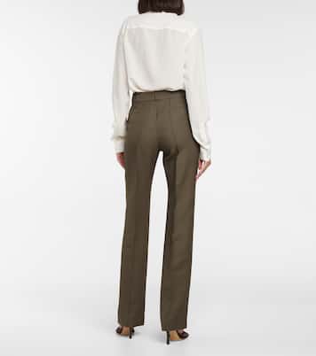 High-Rise-Hose aus einem Wollgemisch | Peter Do