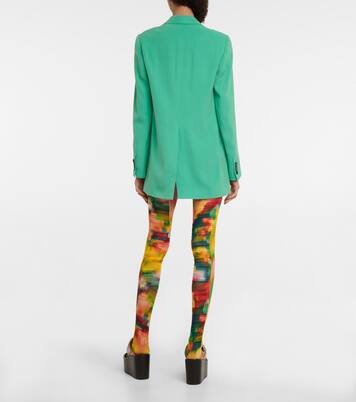 Bedruckte Strumpfhose aus Mesh | Dries Van Noten