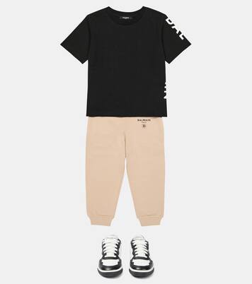 Logo cotton sweatpants | Balmain Kids