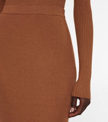 Epper ribbed-knit high-rise midi skirt | Gabriela Hearst