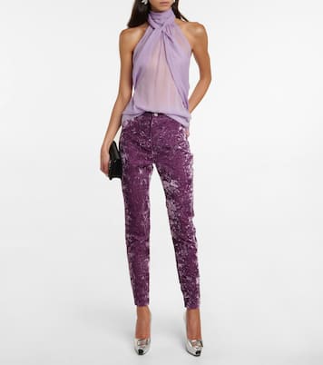 Plateau-Pumps Belle Vivier aus Metallic-Leder | Roger Vivier