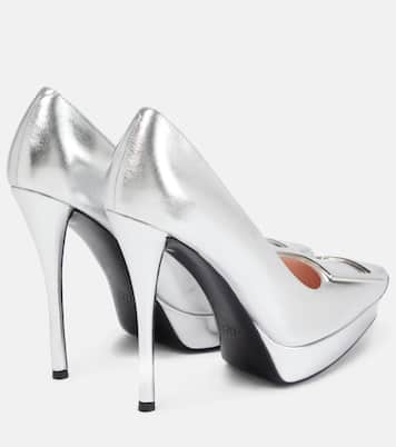 Plateau-Pumps Belle Vivier aus Metallic-Leder | Roger Vivier