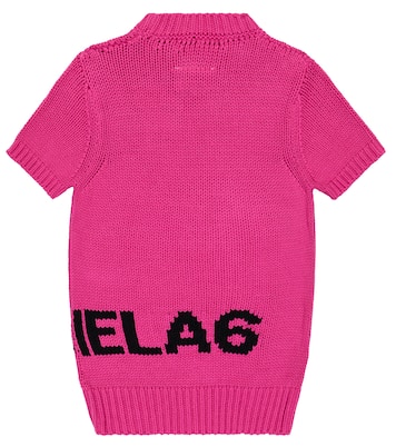 Logo cotton-blend sweater | MM6 Maison Margiela Kids