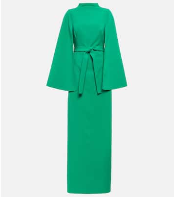 Maxikleid aus Crêpe | Safiyaa