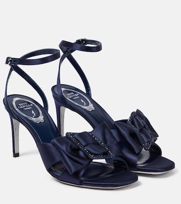 Verzierte Pumps aus Satin | Rene Caovilla