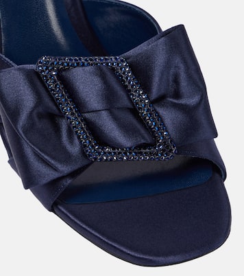 Verzierte Pumps aus Satin | Rene Caovilla