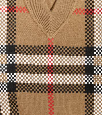 Holly checked wool-blend sweater | Burberry Kids