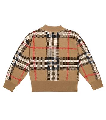 Holly checked wool-blend sweater | Burberry Kids
