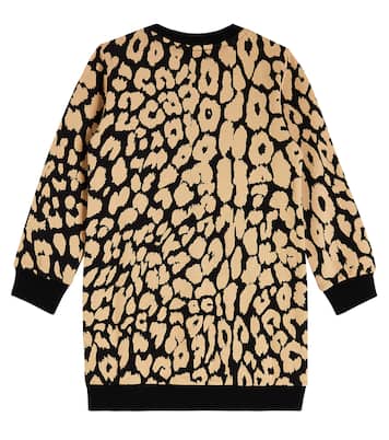 Logo cotton sweater dress | Balmain Kids