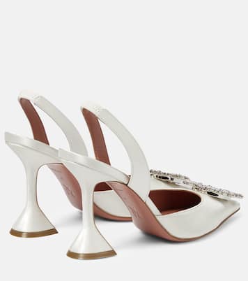 Pumps slingback Begum in raso | Amina Muaddi