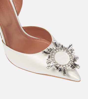 Pumps slingback Begum in raso | Amina Muaddi