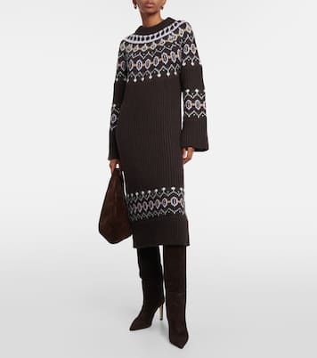 Midikleid Rivka aus einem Kaschmirgemisch | Khaite