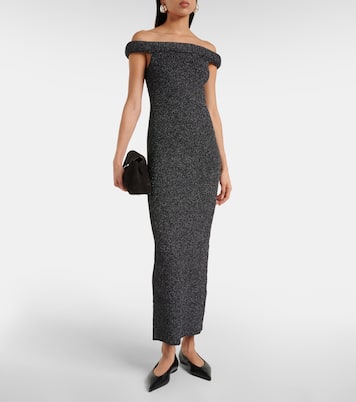 Off-Shoulder-Maxikleid aus Strick | Toteme