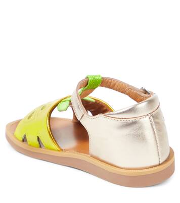 Poppy Agrume leather sandals  | Pom d'Api