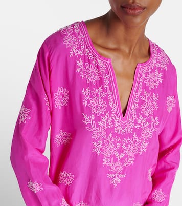 Bestickter Kaftan aus Seide | Juliet Dunn