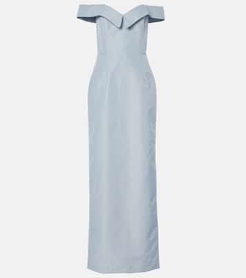 Off-Shoulder-Robe Sarika aus Taft | Markarian