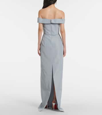 Off-Shoulder-Robe Sarika aus Taft | Markarian