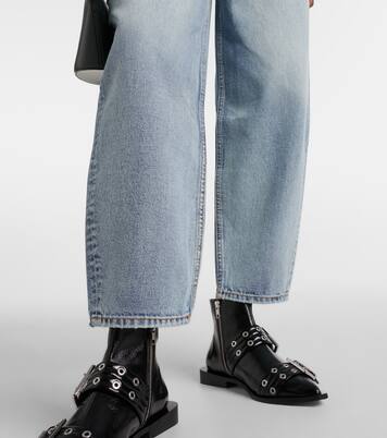 Jean barrel à taille haute | Ganni