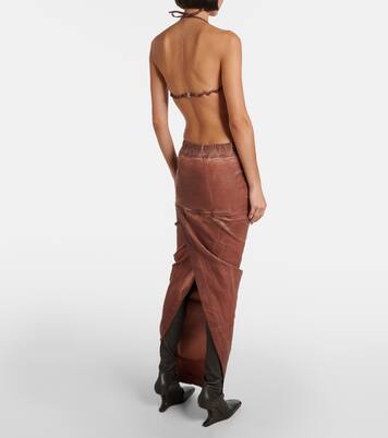 Denim bra top | Rick Owens