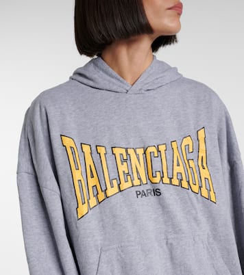 Felpa in jersey di cotone con logo | Balenciaga