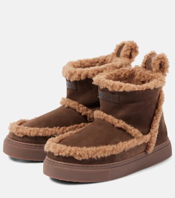 Shearling-lined suede ankle boots | Inuikii