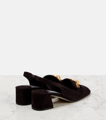 Diamond Tilda 45 suede slingback pumps | Jimmy Choo