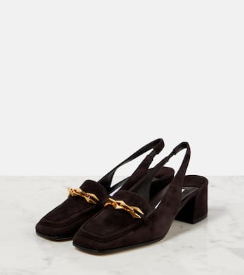 Diamond Tilda 45 suede slingback pumps | Jimmy Choo