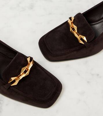 Diamond Tilda 45 suede slingback pumps | Jimmy Choo