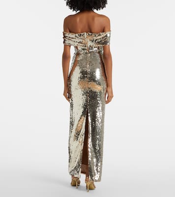 Maxikleid mit Pailletten | Self-Portrait