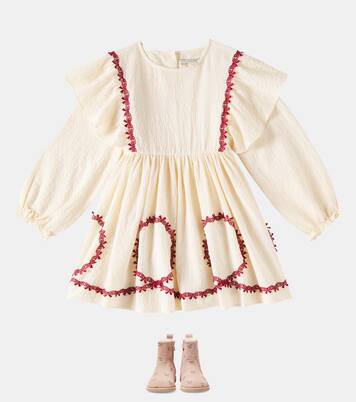 Besticktes Kleid Fee aus Baumwolle | Konges Sløjd