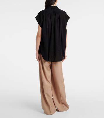 Blusa fruncida Normandy de algodón | Nili Lotan