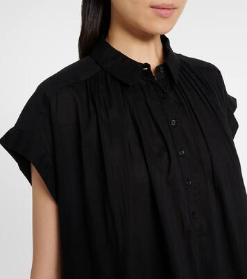 Blusa fruncida Normandy de algodón | Nili Lotan