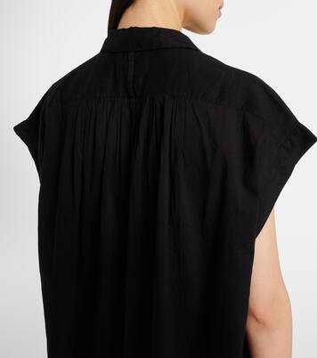 Blusa fruncida Normandy de algodón | Nili Lotan