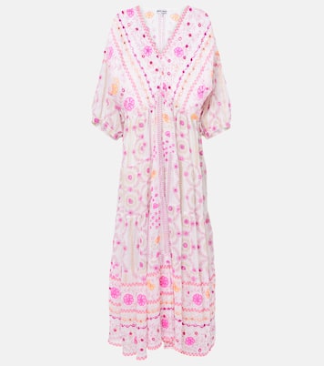 Robe longue imprimée en coton  | Juliet Dunn