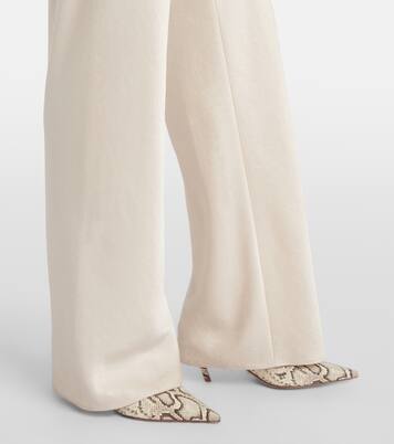 Weite High-Rise-Hose aus Satin | Vince