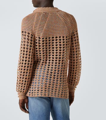 Open-knit linen and cotton sweater | Valentino