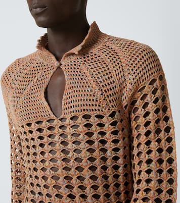 Open-knit linen and cotton sweater | Valentino