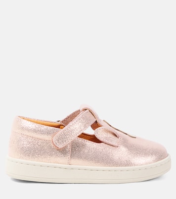 Esterre metallic leather flats | Donsje