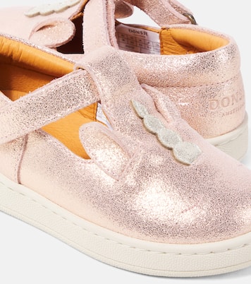 Esterre metallic leather flats | Donsje