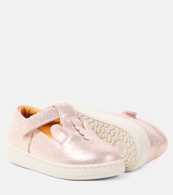 Esterre metallic leather flats | Donsje