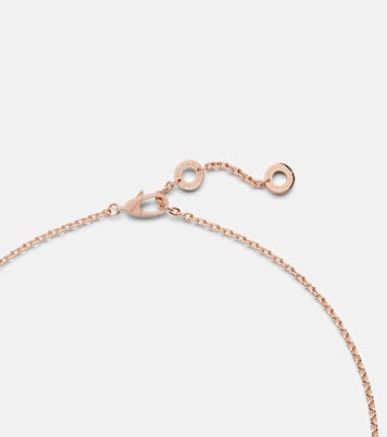 Serpenti Viper 18kt rose gold pendant necklace with diamonds | Bvlgari