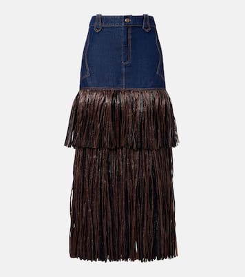 Maxirock aus Denim | Johanna Ortiz