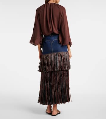 Maxirock aus Denim | Johanna Ortiz