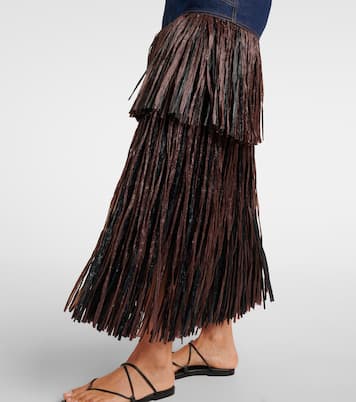 Maxirock aus Denim | Johanna Ortiz