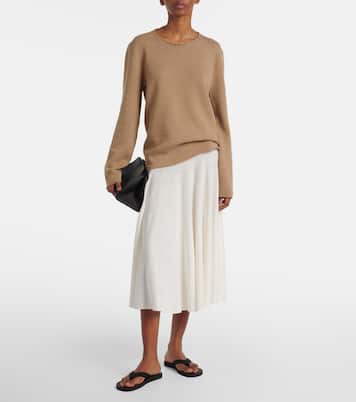 Falda Jaliah en mezcla de lino y algodón | The Row