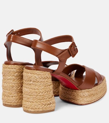 Calakala 85 leather espadrille sandals | Christian Louboutin